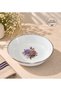 Enamel Custard Plate Patterned 20 cm Dinner Breakfast Plate Salad Food Plate Bowl Set of 6 - 2
