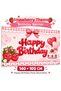 Strawberry Themed Birthday Vinyl Banner 140X100 cm Happy Birthday Birthday Banner Party Ornament Backdrop Decoration Happy Birthday |   Children's Party Decoration Birthday Party Set Ornament