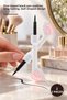 2 Pieces of Leaf-Shaped Eyeliner – Black Pen Eyeliner with Thin Tip, Long-Lasting, Leaf-Designed Eye Pencil