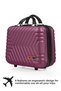 Women's Purple Abs Makeup and Hostess Type Unbreakable Handbag Suitcase - 3