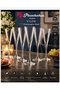 V-Line Champagne Stemware 6 Pieces 200 Cc Volume 20 cm Length 8 cm Mouth Stylish High-Quality Elite Product
