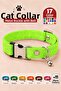 Cat Collar Adjustable Sound-Ringing Neck Collar Highlighter Green