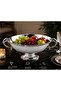Lamedore Black Pearl Silver Rope Patterned Presentation Tray with Handles (35 × 24 × 15 cm) - 2
