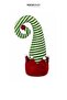 Christmas Ornament Glittery Elf Hat Red Green 36 cm