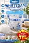 White Soap Scented Soap Bath Loofah Soft Mesh Textured Foaming Shower Loofah