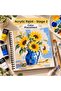 Acrylic & Oil Painting Drawing Notebook 20X20 cm 250 Gr Deep Textured Paper 24 Sheets Spiral Bound - 8