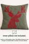New Year's Collection Premium Fabric Embroidered Decorative Throw Pillow Cover 1 Piece 43×43 - 6