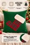 New Year's Collection Premium Fabric Appliqué and Plush Detailed Decorative Throw Pillow Cover 1 Piece 43×43 - 5