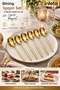 Gold 21 cm Set of 6 Dinner Spoons Stainless Steel Shiny Flatware Spoon Set - 2