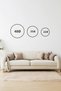 Decorative 3-Piece Round Canvas Painting Set - Model 1 - 5