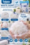 White Soap Scented Soap Bath Loofah Soft Mesh Textured Foaming Shower Loofah - 5