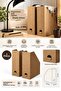 2-Piece Leather Look File Holder Magazine File Vd060
