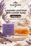 Lavender and Donkey Milk Fiber Soap Selection Set of 2 - (100 g + 160 g)