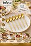 Gold 13 cm 6-Piece Dessert Spoon Set Stainless Steel Shiny Gold Color