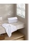 Ligne Set of 4 100% Cotton Hand Towels - White