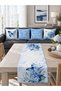 Blue Hydrangea Butterfly Home Sweet Home 4-Piece Throw Pillow Cover Runner Set - 2