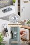 4 Pieces Transparent Crystal Adhesive Handle Button Cabinet Drawer Toilet Seat Handle 20 mm - 2