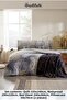 Golden Palm Double Duvet Cover Set with Blanket