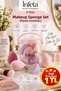 7-Piece Makeup Sponge Set with Different Sizes and Shapes Foundation Sponge with Storage Box