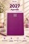 17X24 Spiral Annual Agenda Purple