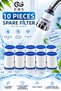 10 Replacement Faucet Filters – Limescale, Rust, and Sediment Reducing Filter Set