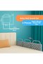 New Generation Bed Barrier 50 X 40 Gray Star (3 Pieces) - with Wire Mesh