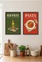 2-Piece Olive Oil and Pastry Mdf Kitchen Table Set with Black Wooden Frame Huhu3240 - Double Table Set Black Frame