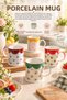 Fruit Patterned Porcelain Mug – Decorative Coffee and Tea Cup with Colorful Details - 4