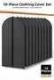 Suit Cover Gamboç 10 Pieces 60X100 cm Closet Organizer Organizer Bundle Pouch Jacket Clothing Storage Bag