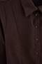 Dark Brown Slim Fit Suede Shirt Twoaw27Go00135 - 2