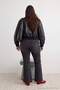 Anthracite High Waist Medium Stretch Spanish Leg Flare Jeans Tbbaw27Cj00011 - 5