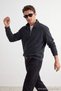 Füme Regular/Normal Cut Stand Collar Brushed Thessaloniki Soft Tuşe Sweatshirt Tmnaw27Sw00012 - 2
