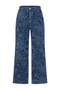 Mavi Lazer Baskılı Yüksek Bel Wide Leg Jeans TWOAW27JE00349
