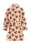 Ecru-Burgundy Ribbon Winter Wellsoft Knitted Dressing Gown Thmaw27Sb00008 - 7