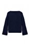 Navy Blue Soft Textured Oversize Knitwear Cardigan Twoaw27Hi00015 - 7