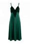 Emerald Green Lace Detailed Satin Woven Nightgown Thmaw27Gc00006