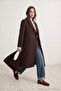 Petite Brown Regular Fit Cashmere Coat Twoaw27Kb00058 - 2