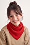 Red Soft Textured Women's Scarf Takaw27At00015