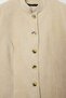 Beige Velvet Stand Collar Jacket Twoaw27Ce00058 - 2
