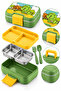 Happi Nutrition Container 1 Liter Stainless Steel 2 Compartment Leakproof Food Storage Container - 2