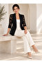 New Season Women's Pocketed Lace Atlas Fabric Jacket Buttoned Model - 4