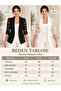 New Season Women's Pocketed Lace Atlas Fabric Jacket Buttoned Model - 6