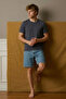 Men's Short Sleeve Comfortable Cotton Smoked T-Shirt - 4