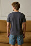 Men's Short Sleeve Comfortable Cotton Smoked T-Shirt - 6
