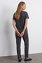 Women's Comfort Fit Basic Smoked Loose T-Shirt - 3