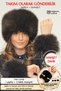Russian Style Long Fur Trendy Kalpak Hat Winter Plush Vegan Faux Fur - Soft Dark Brown Mottled - 2