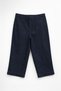 Women's Navy Blue Lycra Jean Capri Pants - 2
