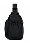 Water Resistant Fabric Multi-Compartment Lightweight Women's Cross Shoulder Bag 4100 Black - 6