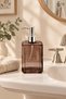 Colored Glass Liquid Soap Dispenser, 500 Ml, Black - 5
