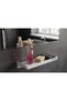 Stainless Steel No Drilling Mounting Adhesive and Screw Compact Bathroom Shelf Matte White - Bth-012